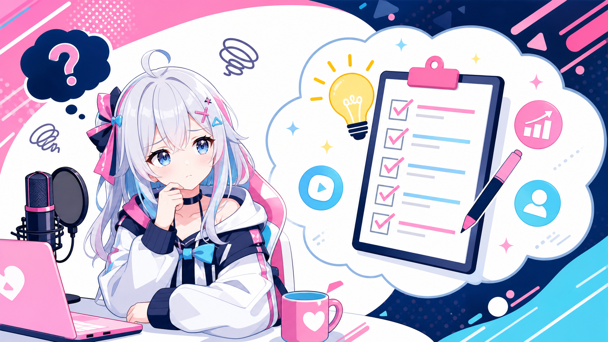 VTuberが伸びない時に見直すチェックリスト のアイキャッチ画像
