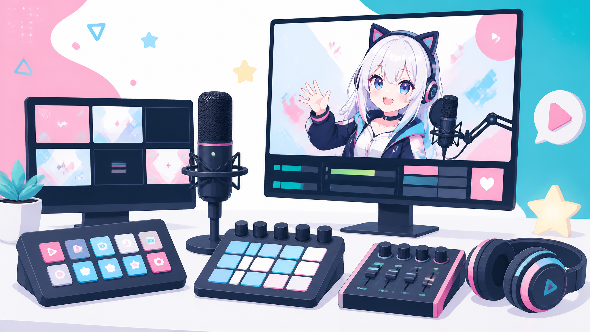 VTuber配信向け操作デバイス5選｜OBS操作とシーン切り替えを楽にする の本文イメージ画像 1