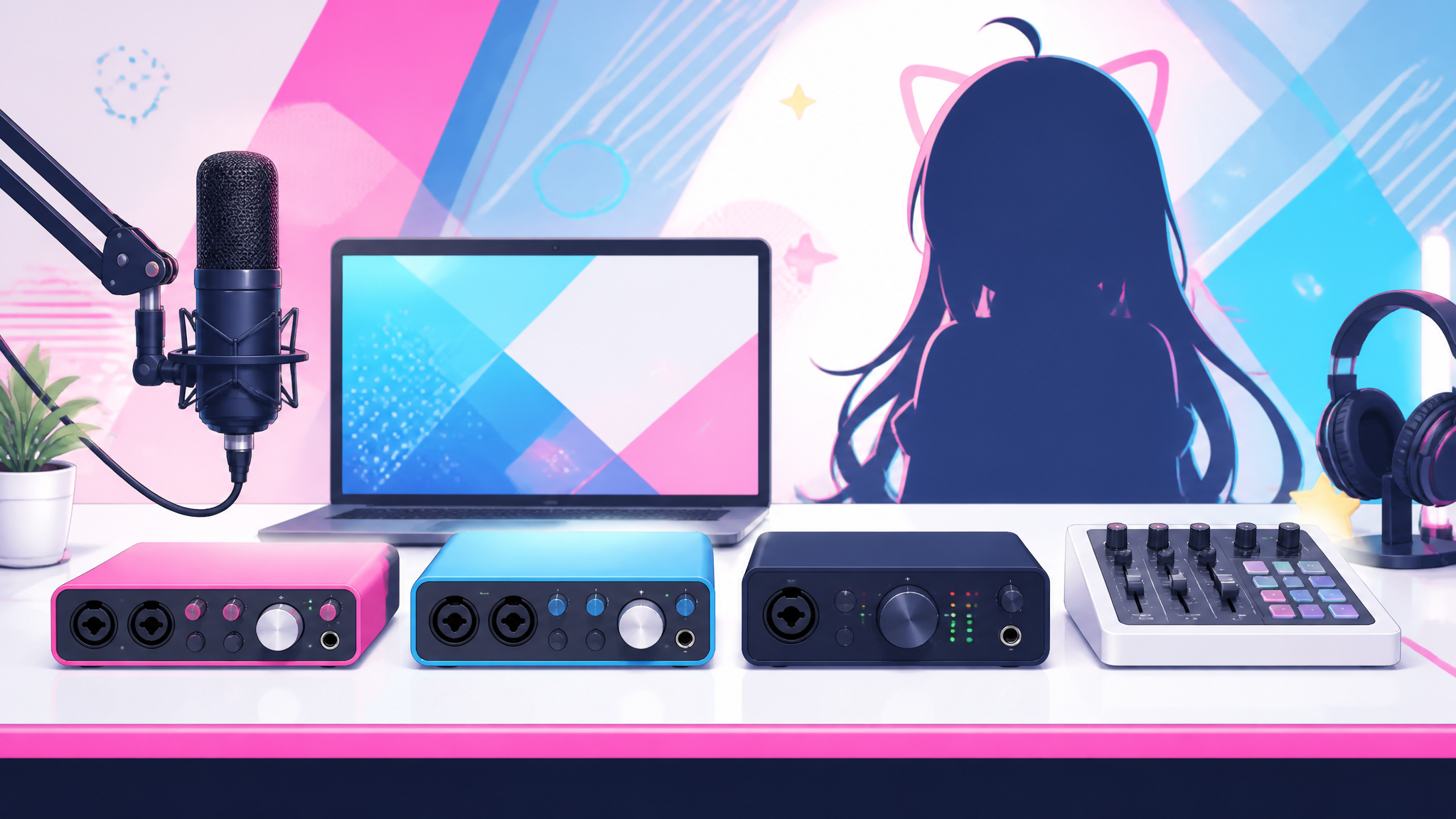 VTuber配信向けオーディオインターフェース5選｜声とBGMを整える選び方 の本文イメージ画像 1