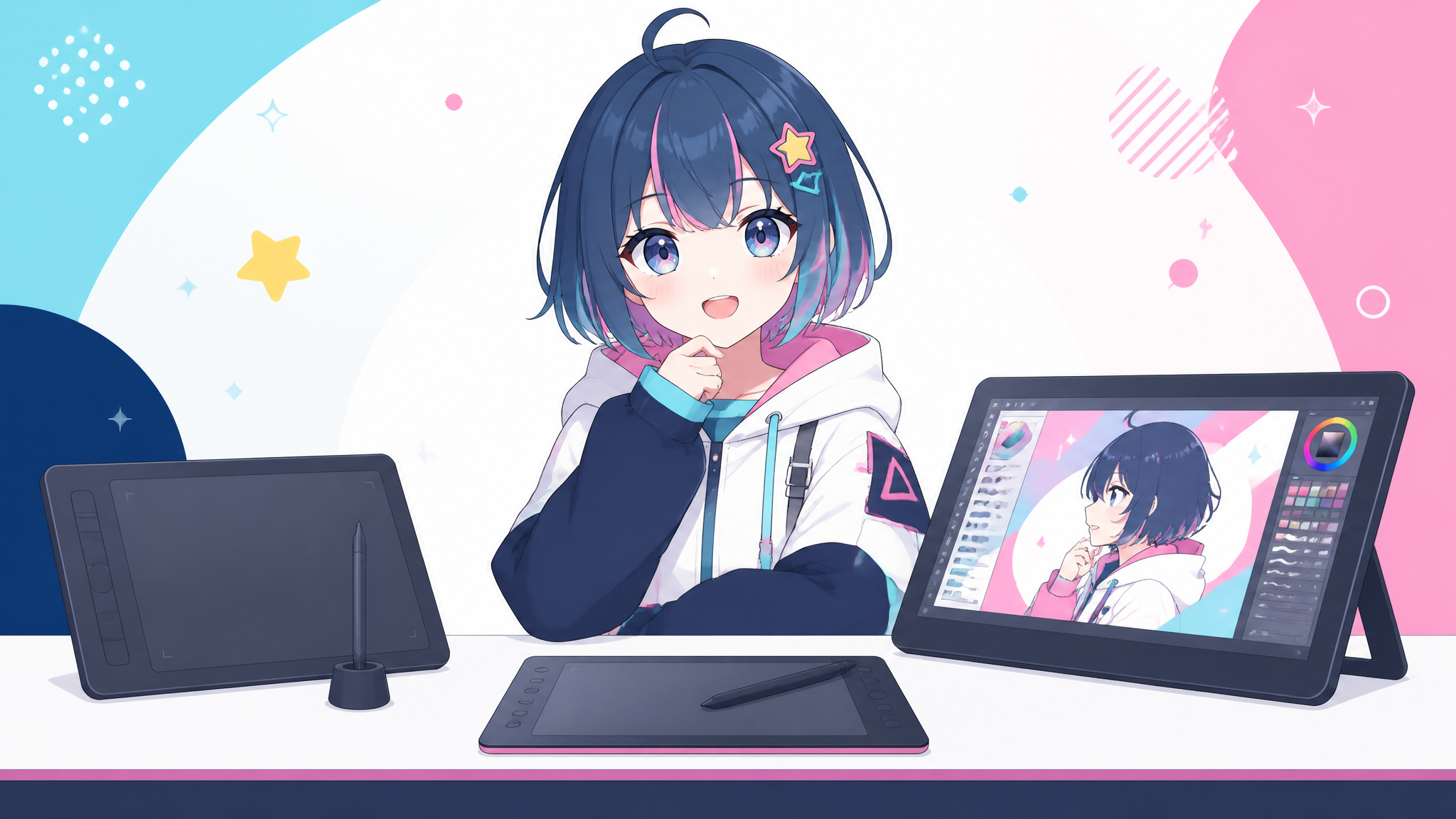 VTuber向けペンタブレット5選｜板タブ・液タブ、お絵描き配信・サムネ・素材づくりは「接続方式」で選ぶと失敗しない のアイキャッチ画像