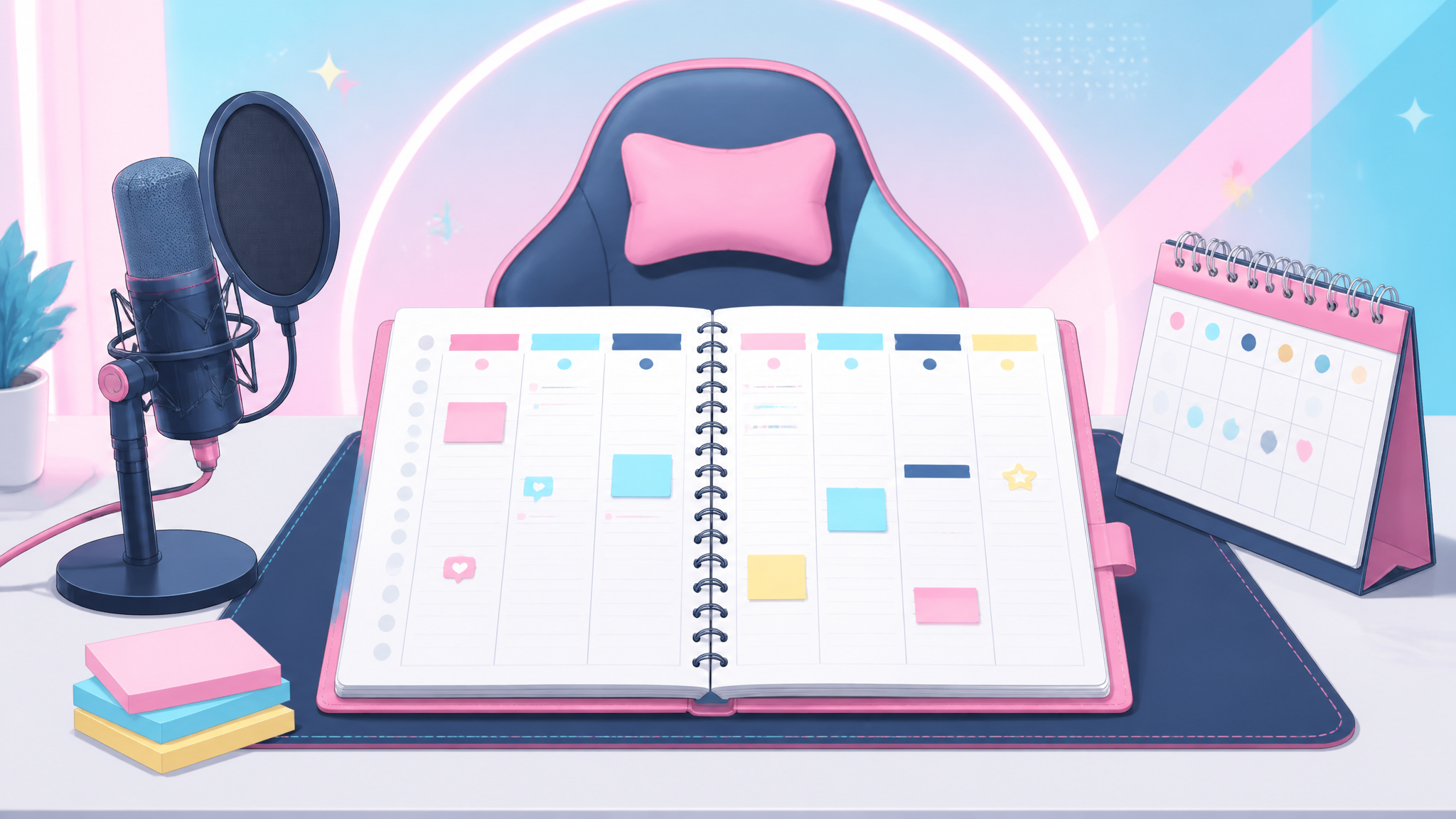 個人VTuberの1週間活動計画｜「振り返り5分」が配信より視聴者を定着させる理由 のアイキャッチ画像