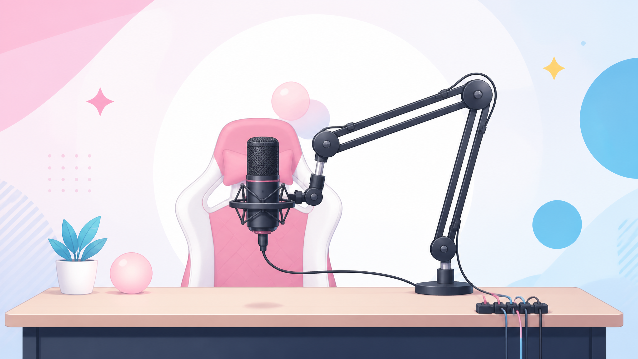 声が安定しないのはマイクのせいじゃない｜VTuber配信向けマイクアーム5選と机回りの整え方 のアイキャッチ画像