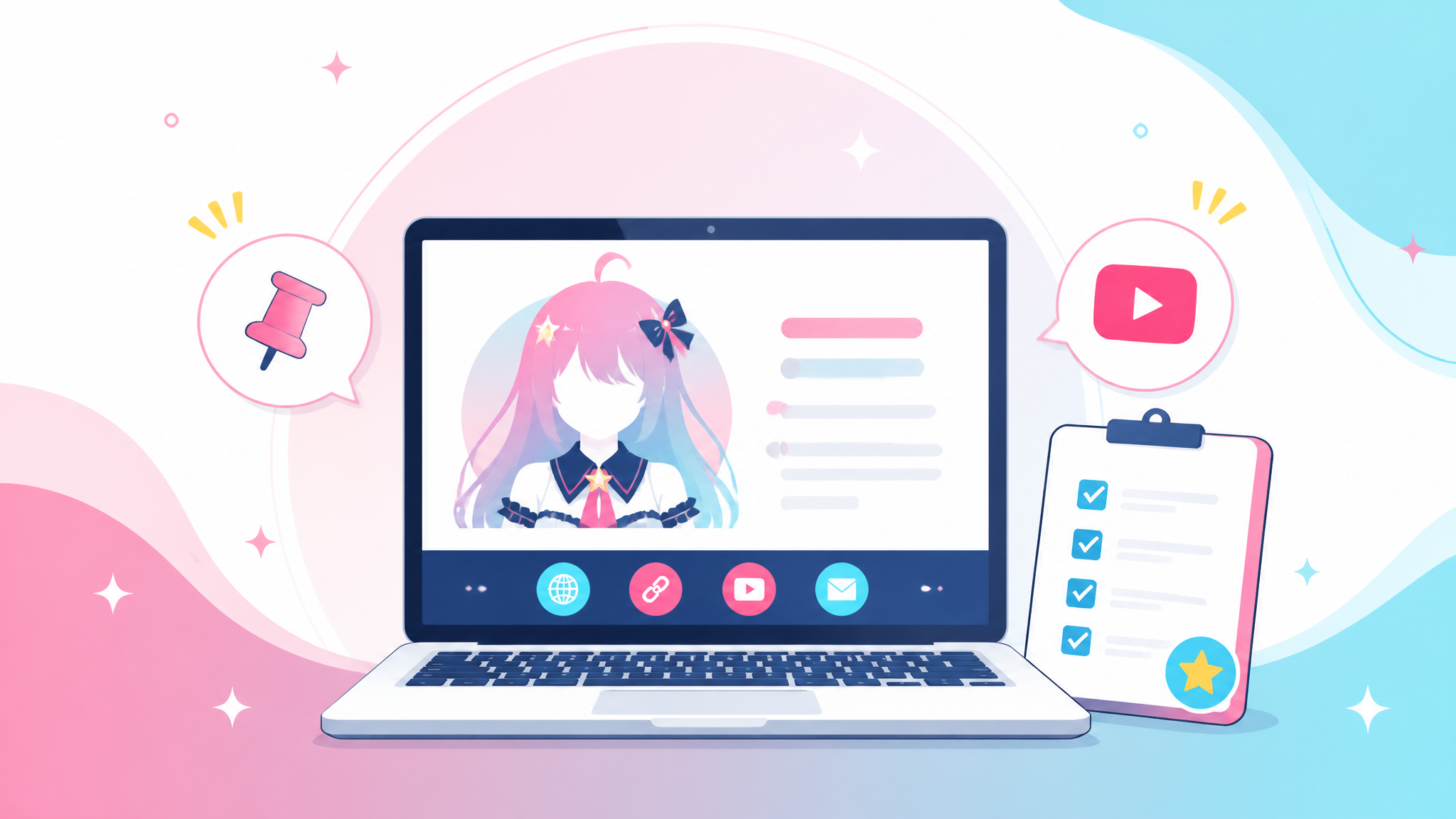 初見さんが迷わず動けるVTuberプロフィール｜「次に見る場所」を1つ決めるだけで離脱が止まる の本文イメージ画像 1