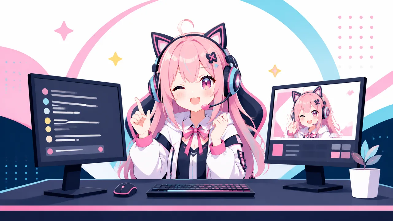 シングルモニターのまま配信すると損する理由｜VTuber向けサブモニター5選と選び方 のアイキャッチ画像